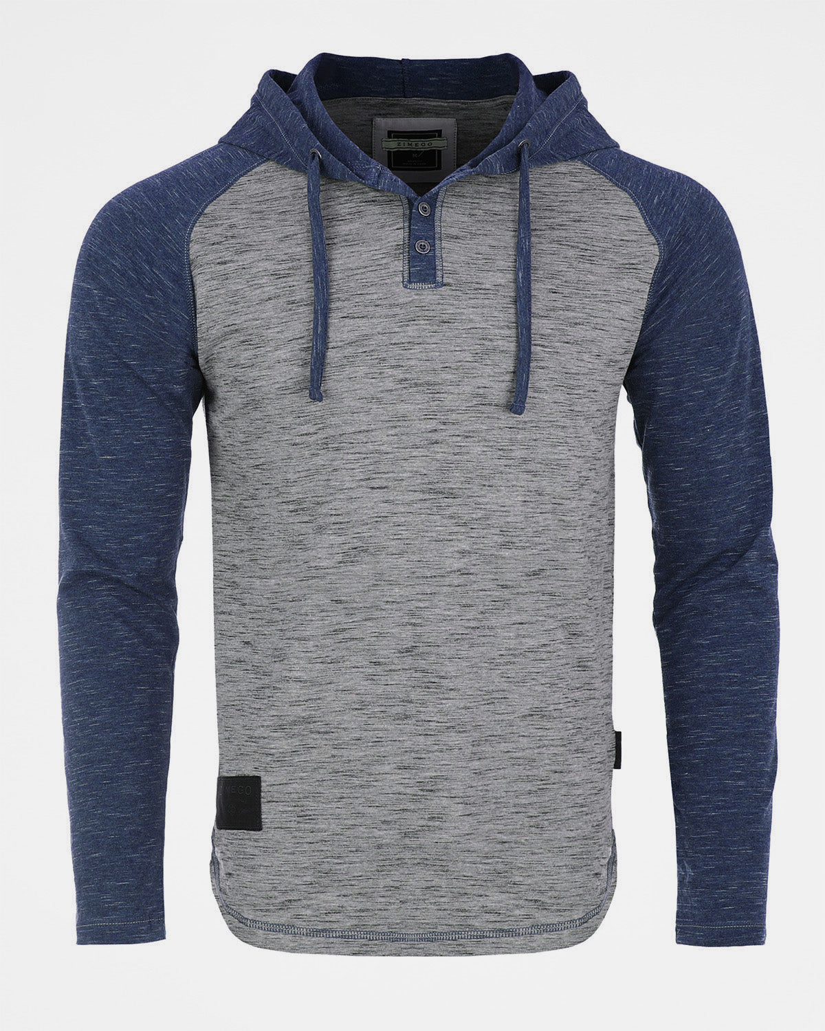 Long Sleeve Athletic Casual Hooded Henley Shirt